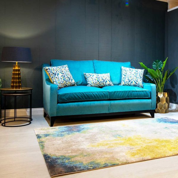 Ritz sofa in teal colour