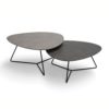 Boston pair of design low ceramic coffee tables