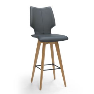 Clip Leather Counter Stool