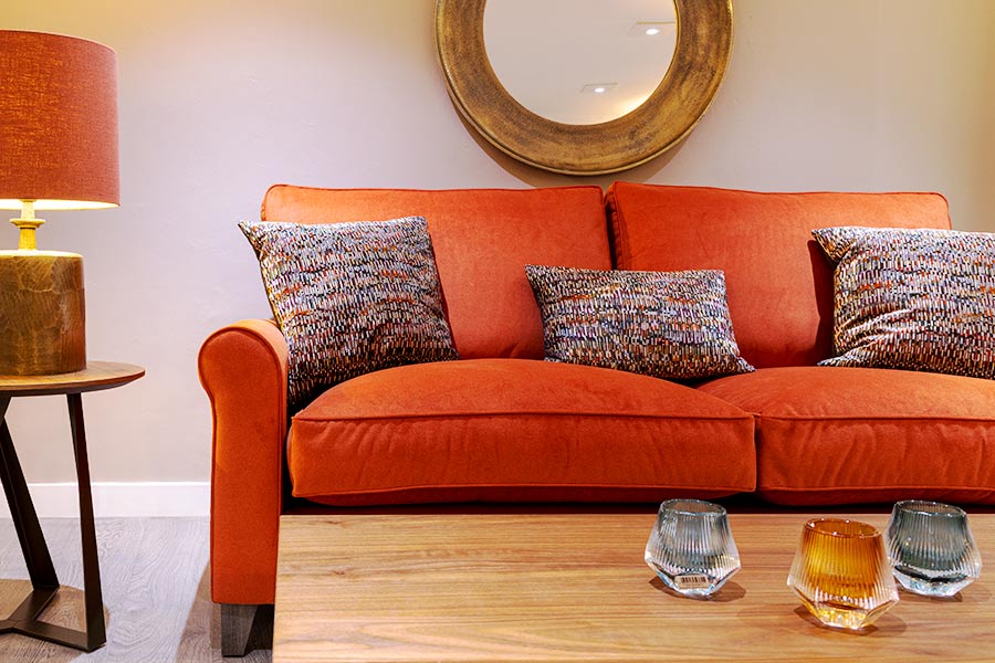 Orange quality Sofa Arm