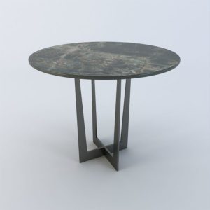 Chichester round side table with Neotlith sintered stone top