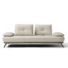 Como modern leather sofa front view