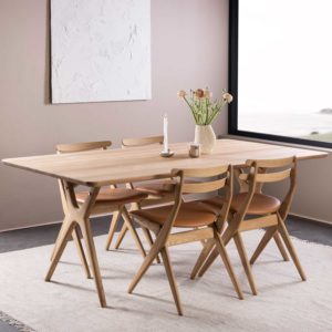 Woodfield solid ash dining table