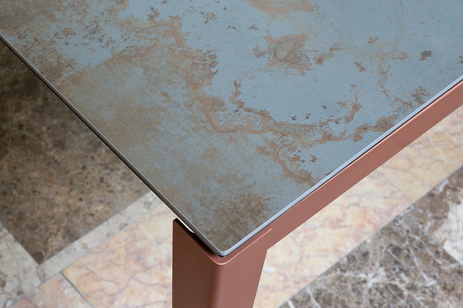 Sintered stone dining tables are available in a range of beautiful finishes