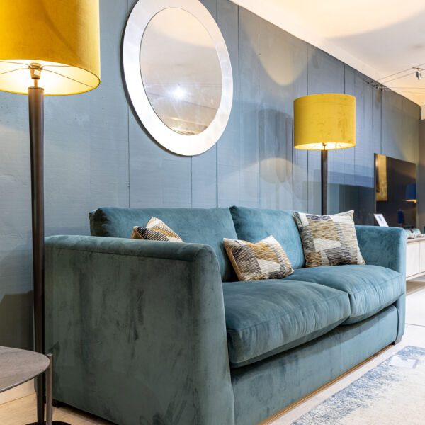 Hampton sofa with straight sides and modern design