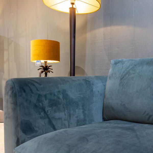 Teal velvet luxury stylish modern sofa