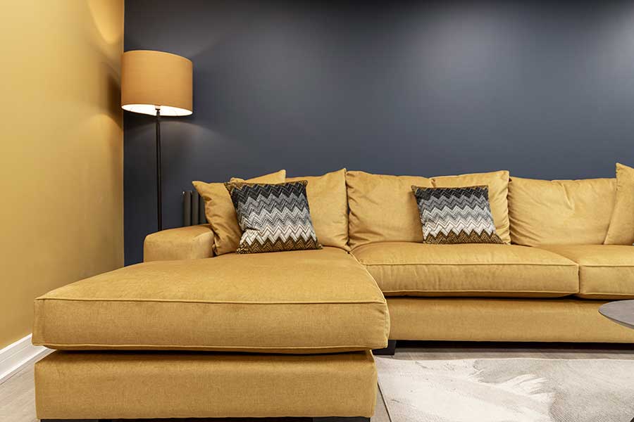 The super comfy Washington chaise corner sofa is perfect for putting your feet up and watching tv