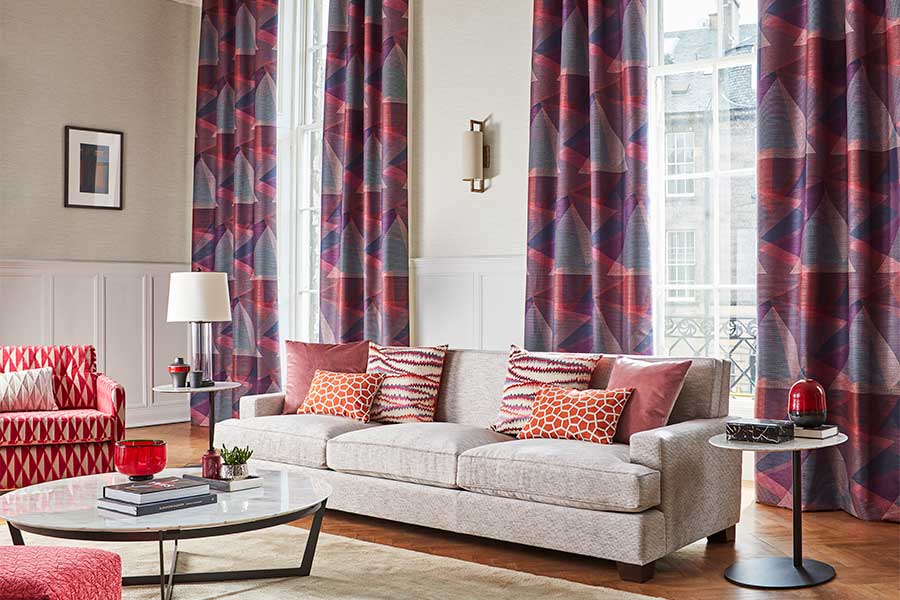 Made to measure curtains and blinds are just one of many bespoke furniture services available at New England Home Interiors